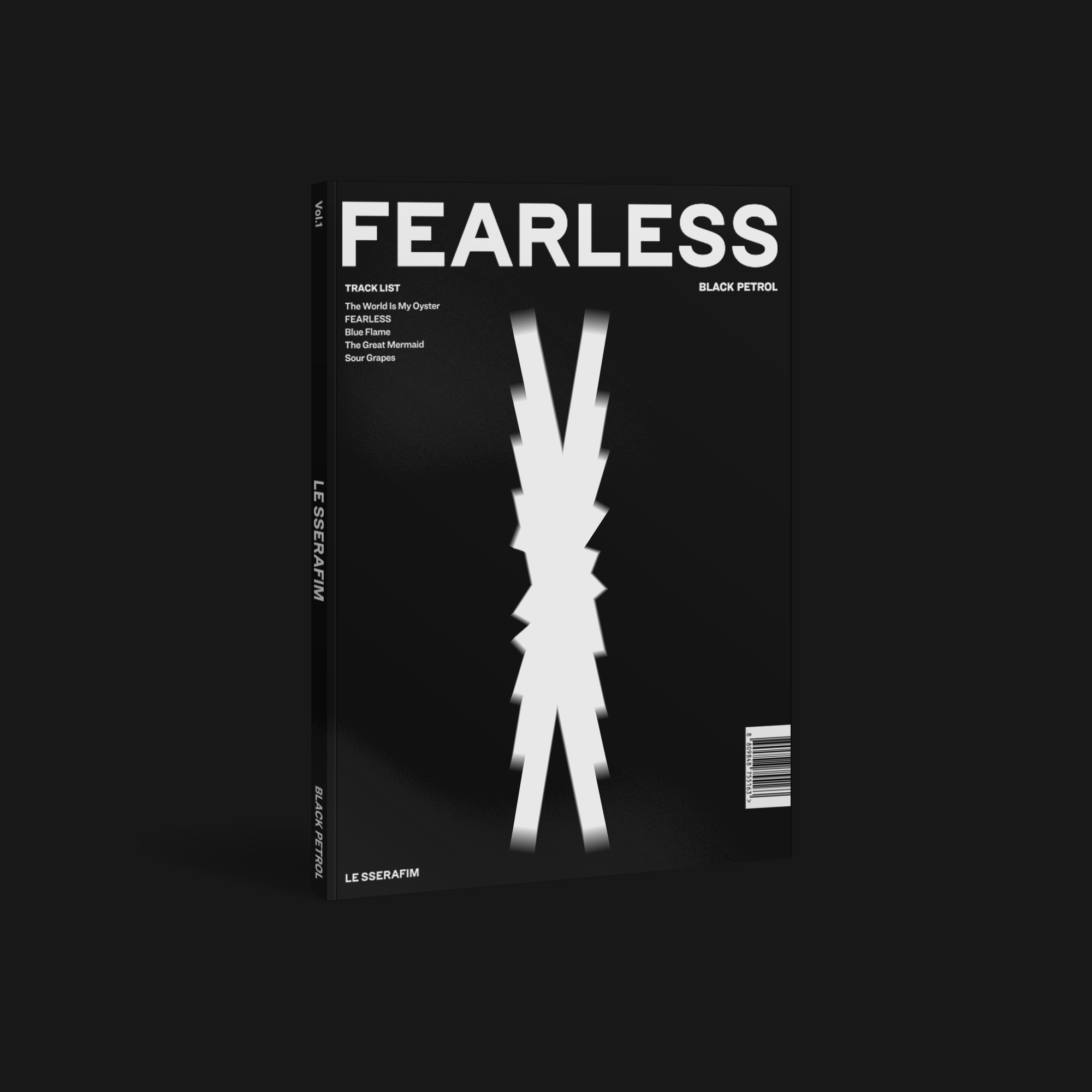 LE SSERAFIM - 直筆サイン入 LE SSERAFIM FEARLESS BLACK PETROL LE SSERAFIM - FEARLESS (Vol.1 BLACK PETROL) SIGNED ALBUM