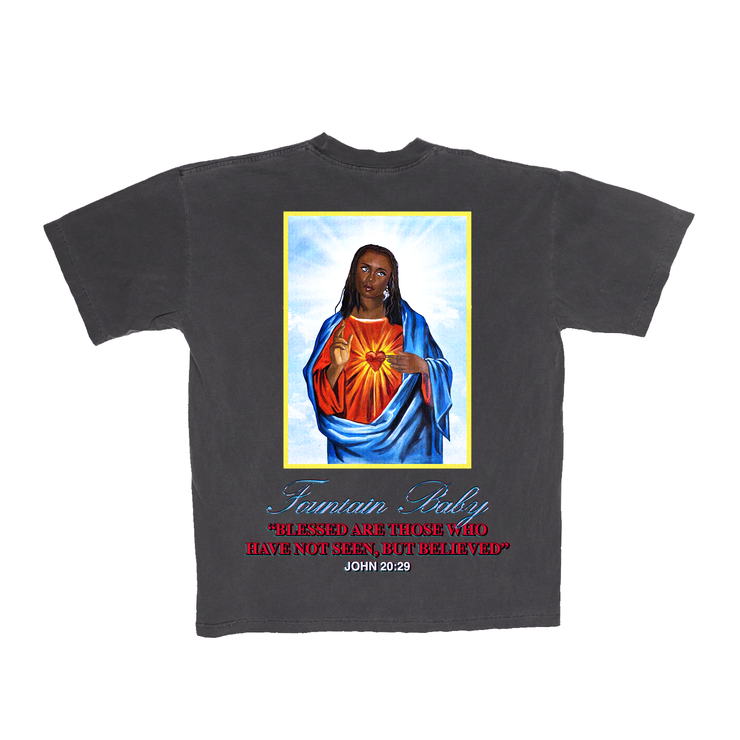 Amaarae - Fountain Baby Tee Black