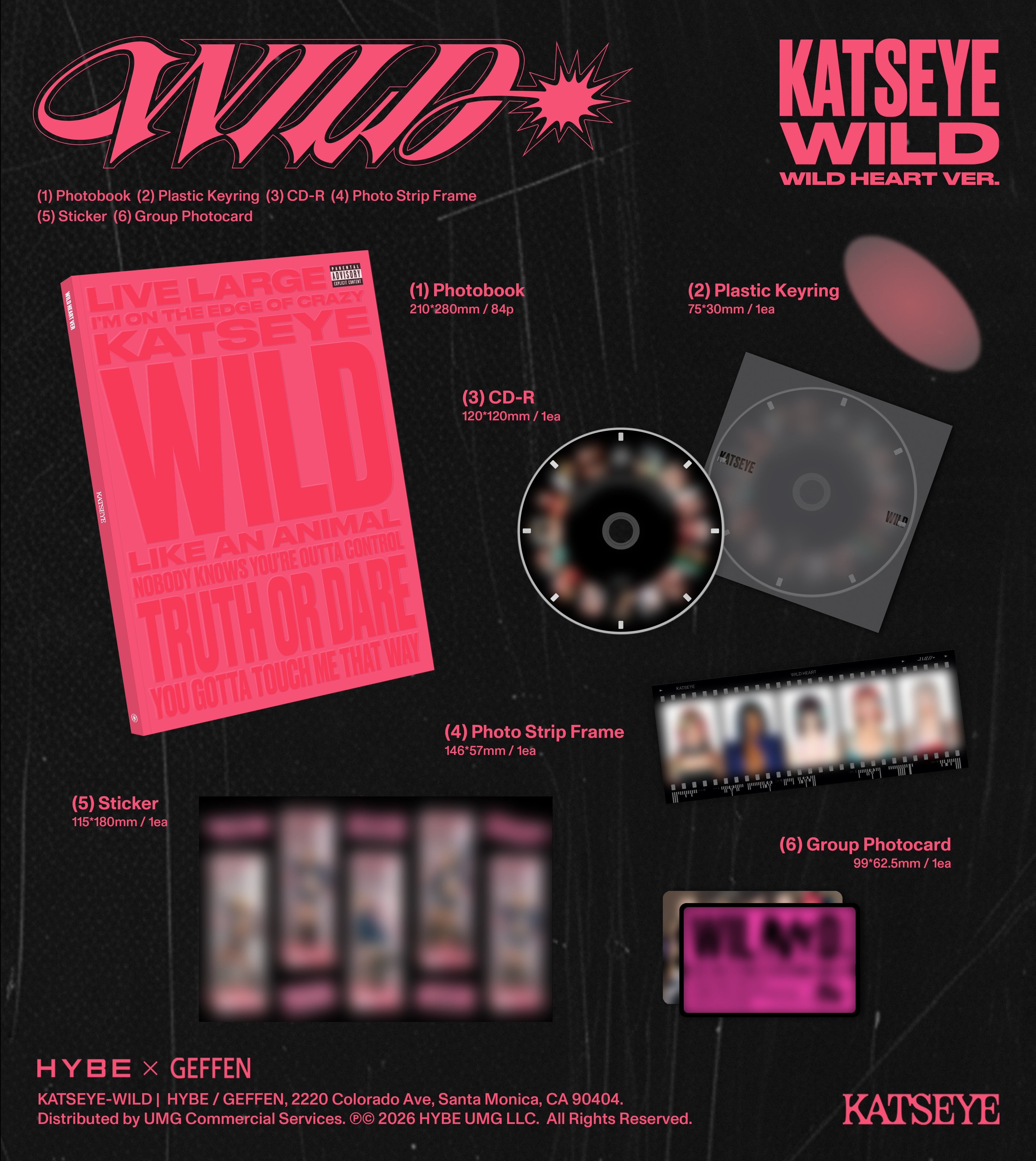 KATSEYE - WILD CD (Wild Heart ver.)