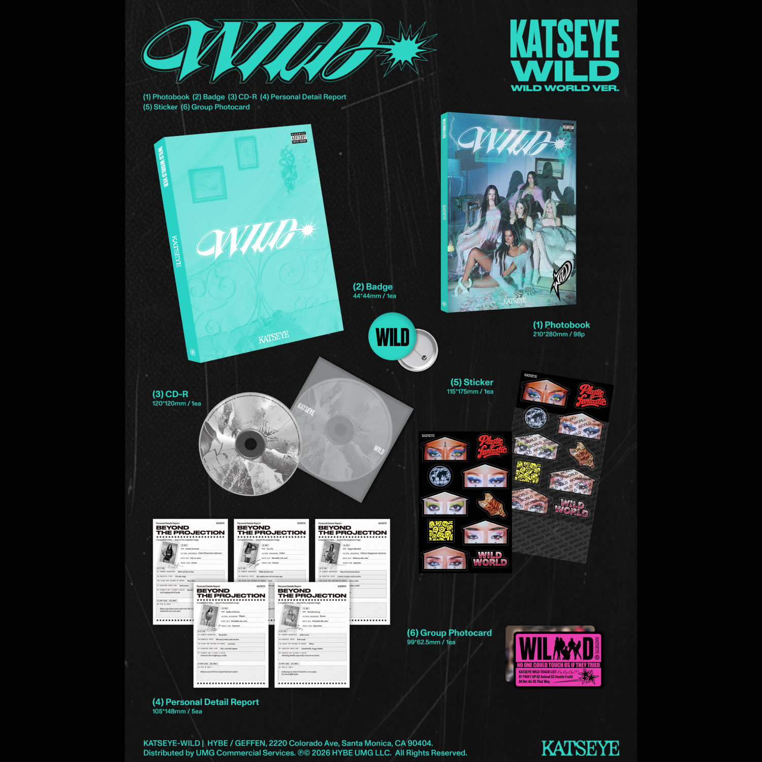 WILD - Wild world ver. CD BOXSET + Signed Art Card