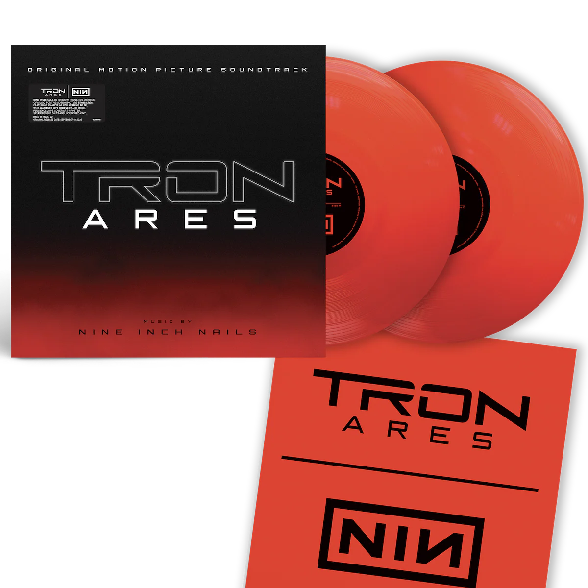Nine Inch Nails - Tron: Ares Soundtrack - Limited Edition Alternative Cover Red Vinyl + Poster