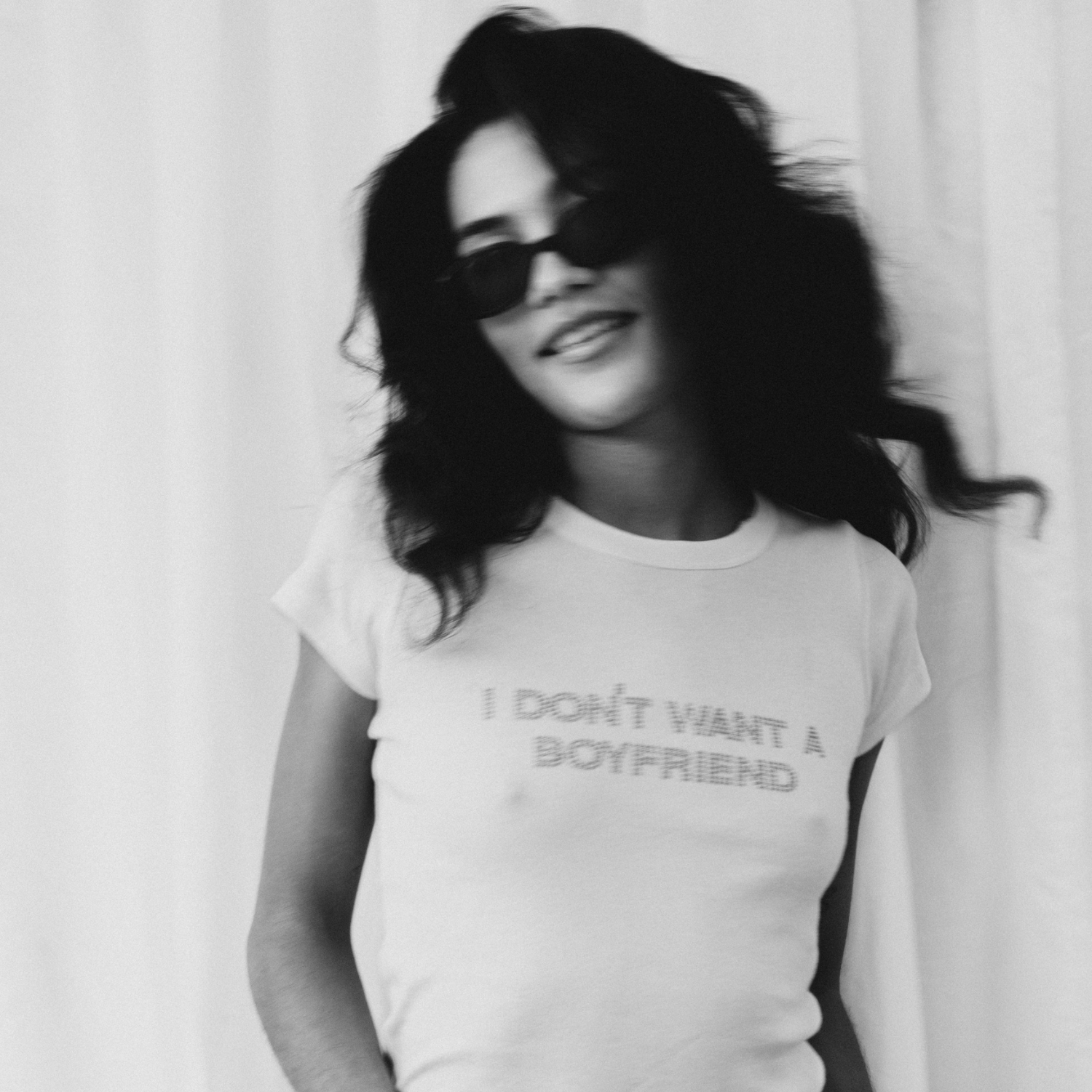 Olivia Dean - I Don't Want A Boyfriend Gem Baby Tee.
