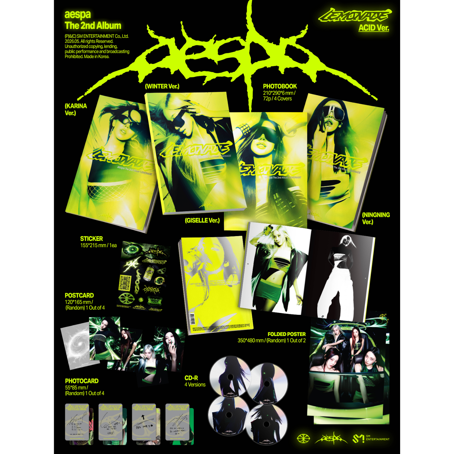 aespa - The 2nd Album 'LEMONADE' (ACID Ver.)