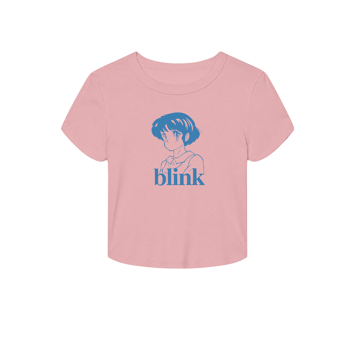 Blink 182 - Anime Pink Crop Tee