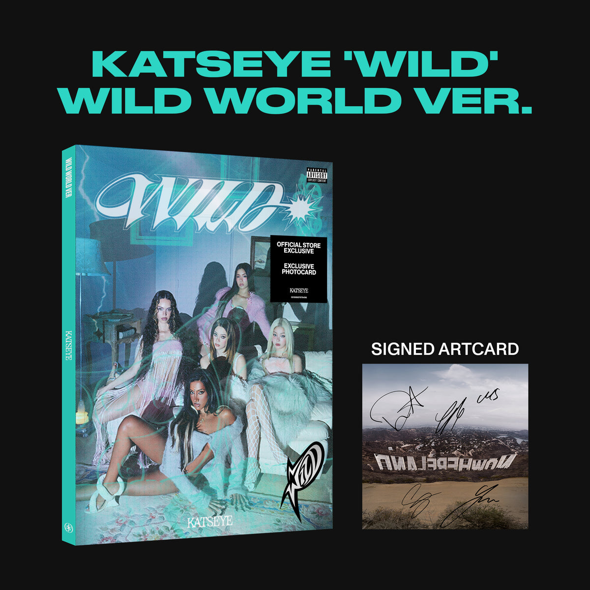 WILD - Wild world ver. - Official Store Exclusive CD BOXSET + Signed Art Card