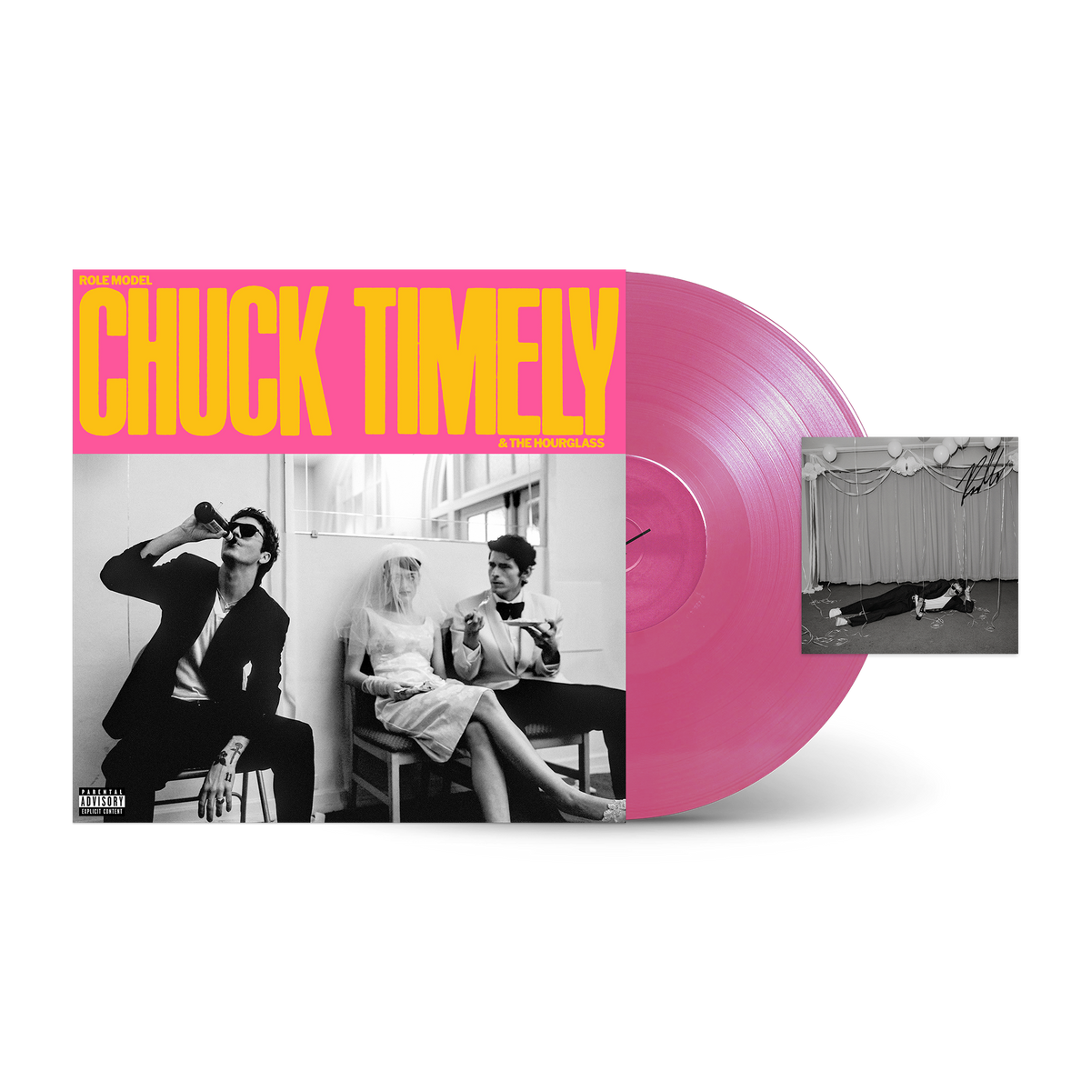 Chuck Timely & The Hourglass Opaque Watermelon Vinyl + Signed Art Card