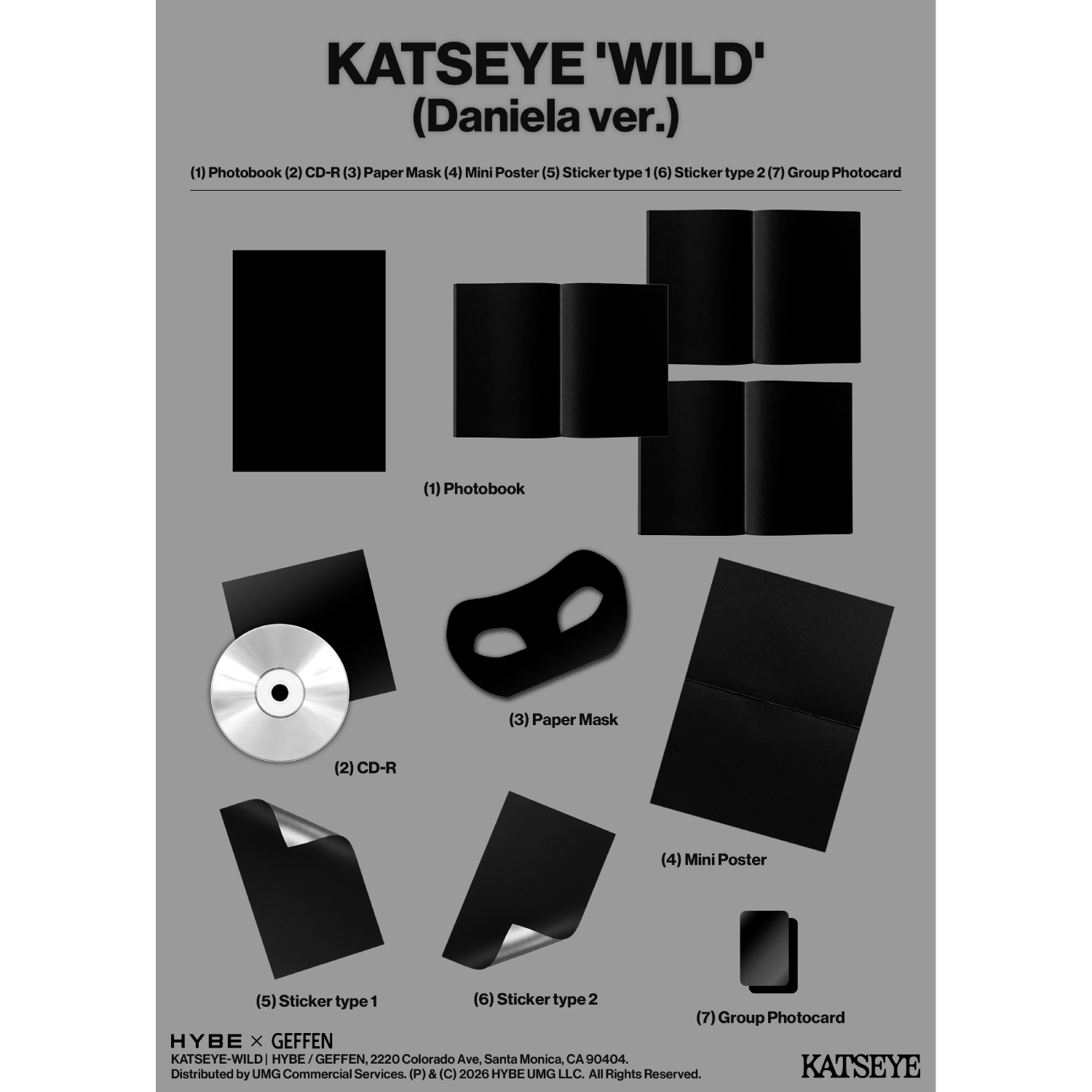 KATSEYE - WILD CD (Daniela ver.)