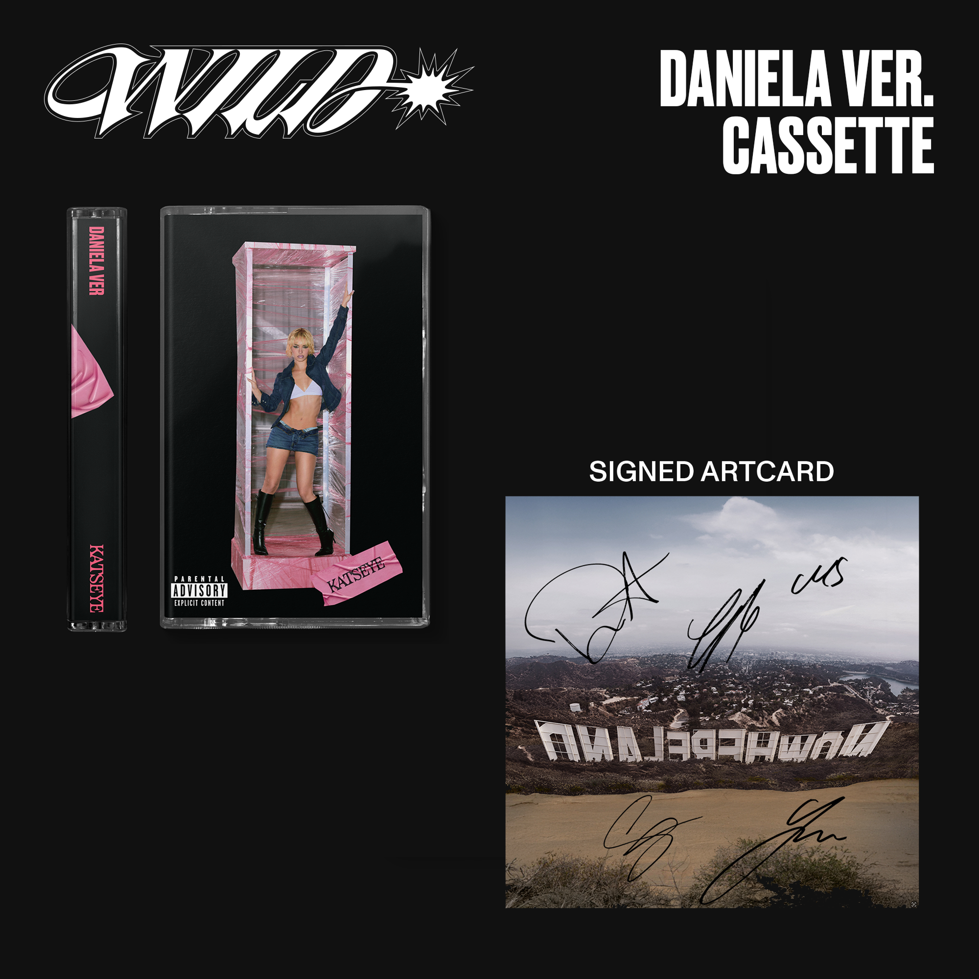 WILD (Daniela ver. UK Exclusive Cassette) + Signed Art Card