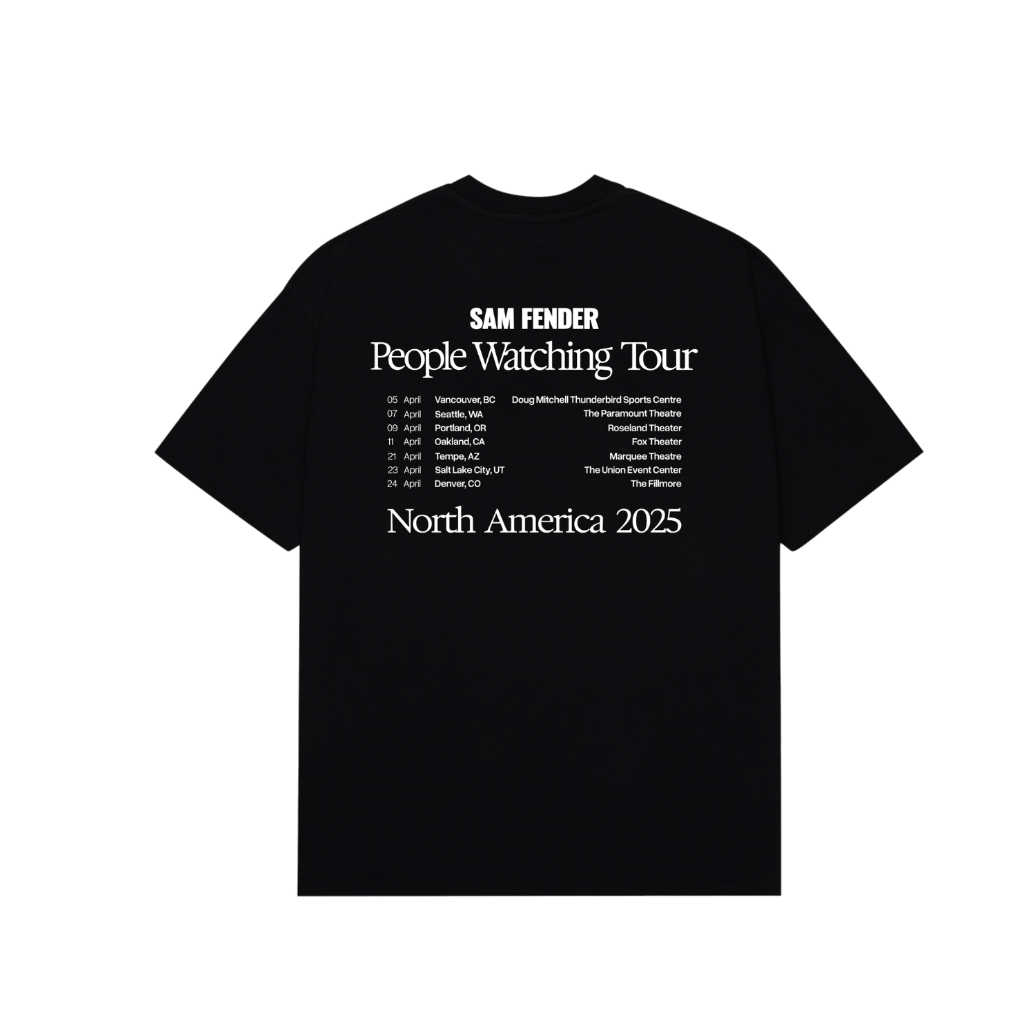 Sam Fender - Limited Edition Guestlist T-Shirt