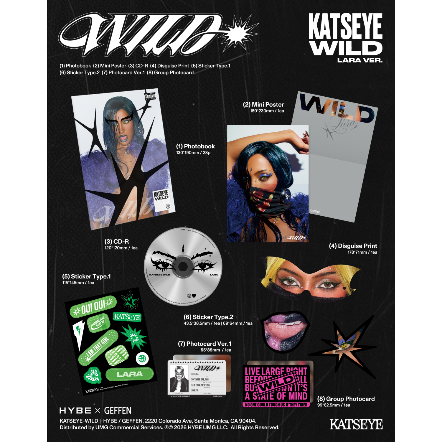 KATSEYE - WILD (Lara ver.) CD
