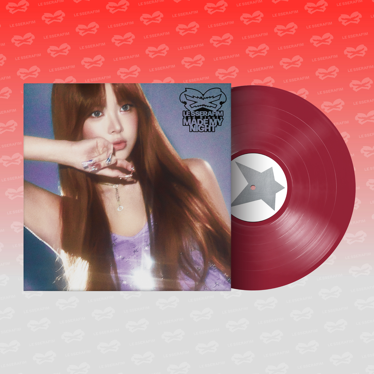 LE SSERAFIM - MADE MY NIGHT (WARM RED VER): Vinyl LP