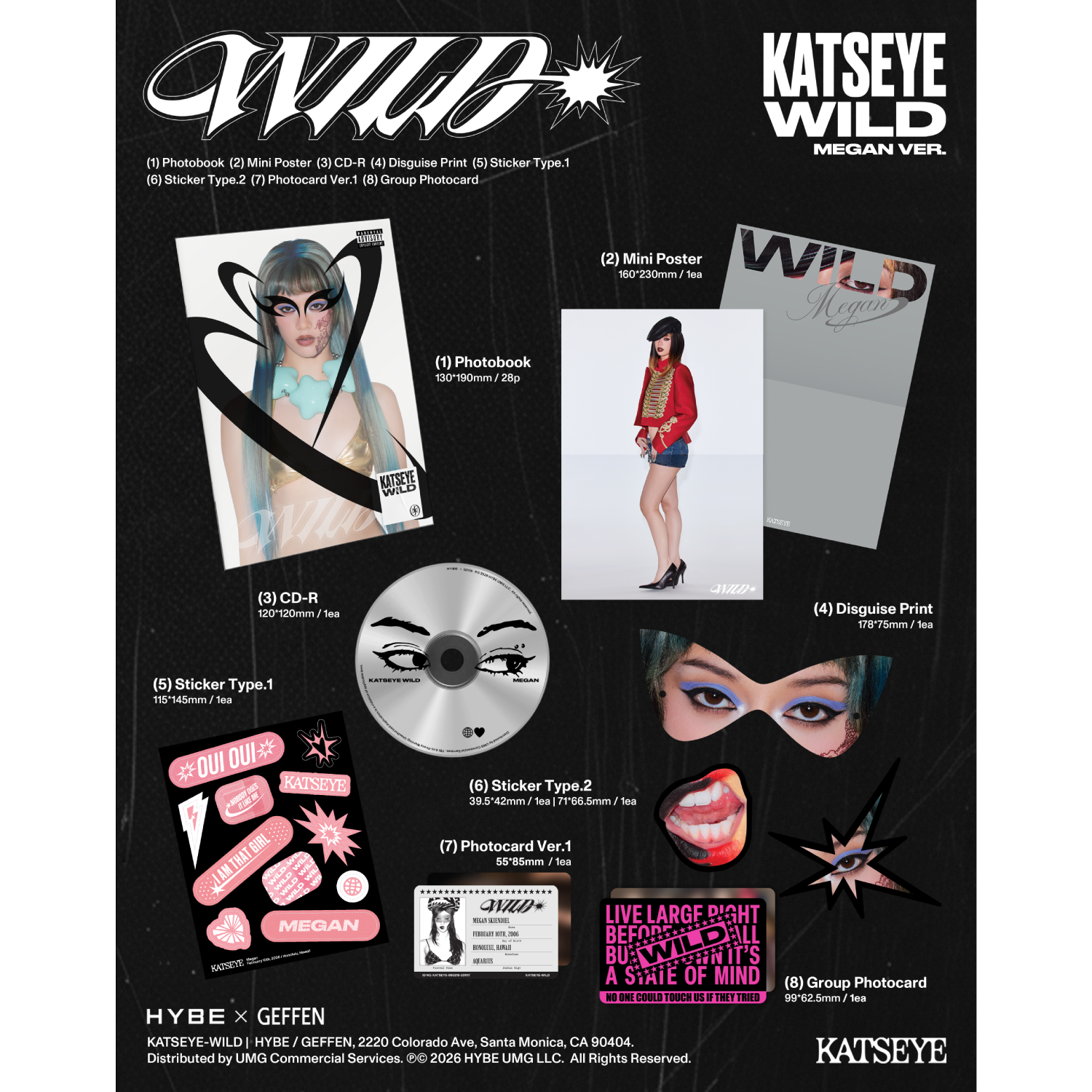 KATSEYE - WILD (Megan ver.) CD