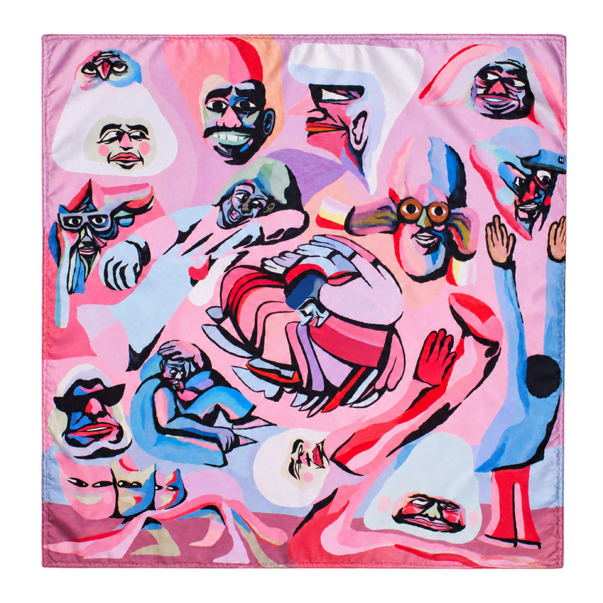 Michael Kiwanuka - FUDGE Mural Silk Scarf