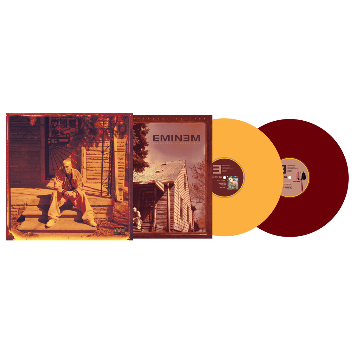 The Marshall Mathers LP (25th Anniversary) (Red/Yellow Vinyl + Poster ...