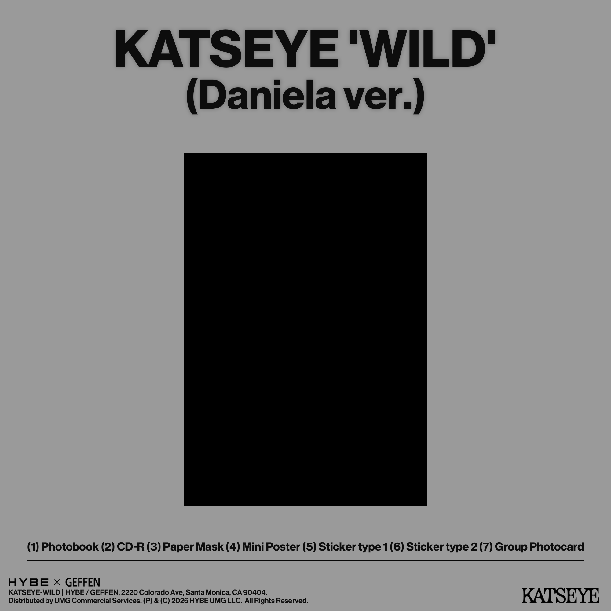 KATSEYE - WILD CD (Daniela ver.)