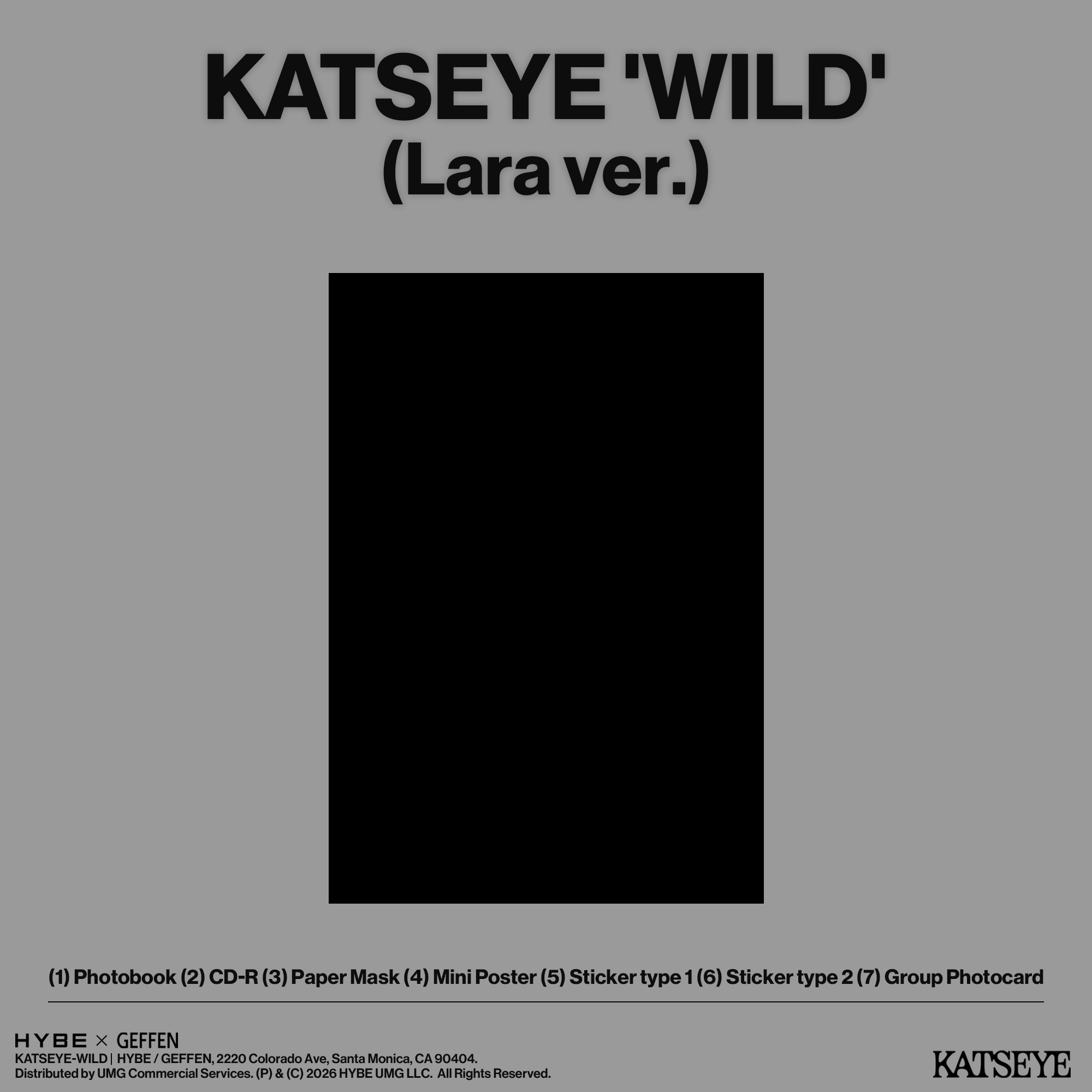 KATSEYE - WILD CD (Lara ver.)