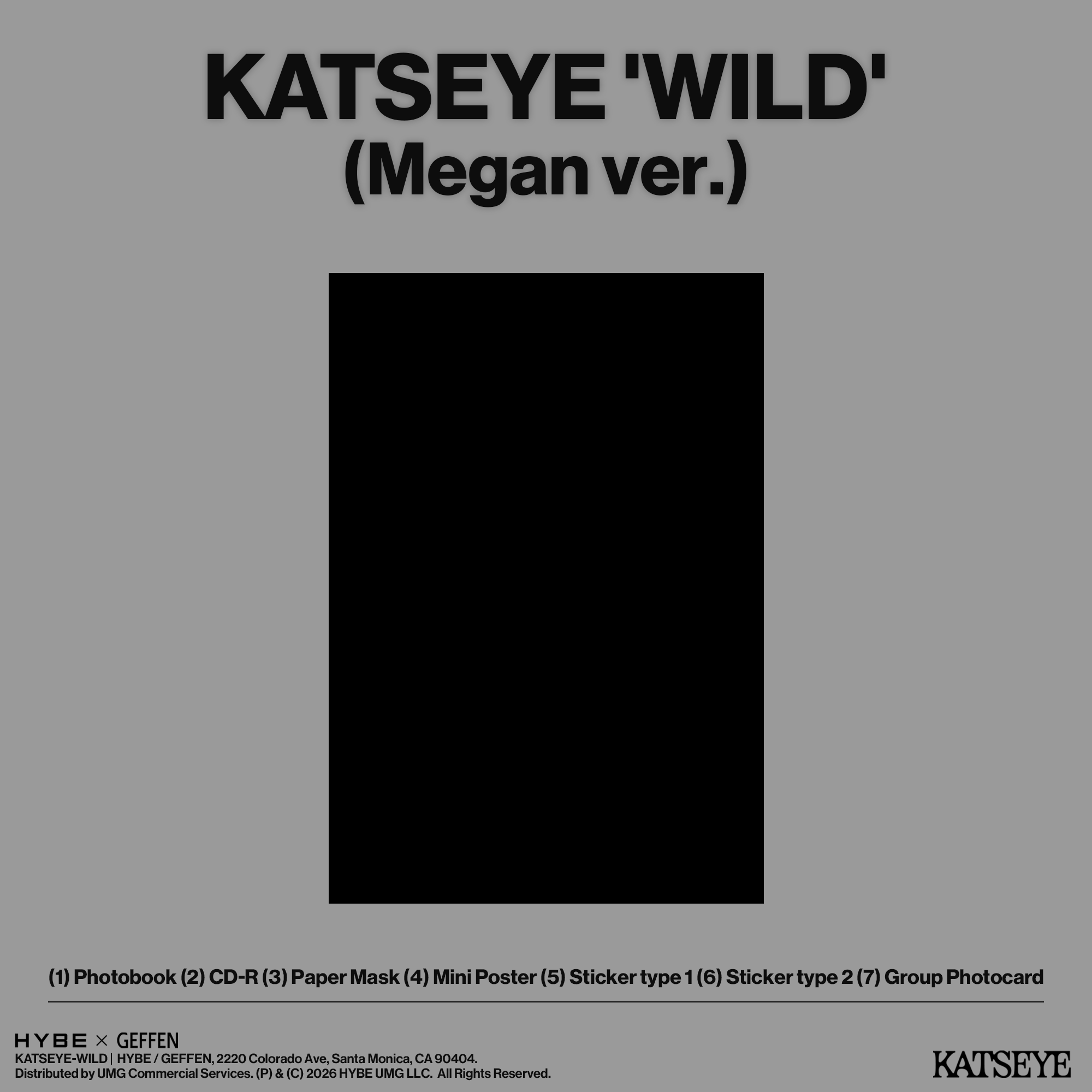 KATSEYE - WILD CD (Megan ver.)