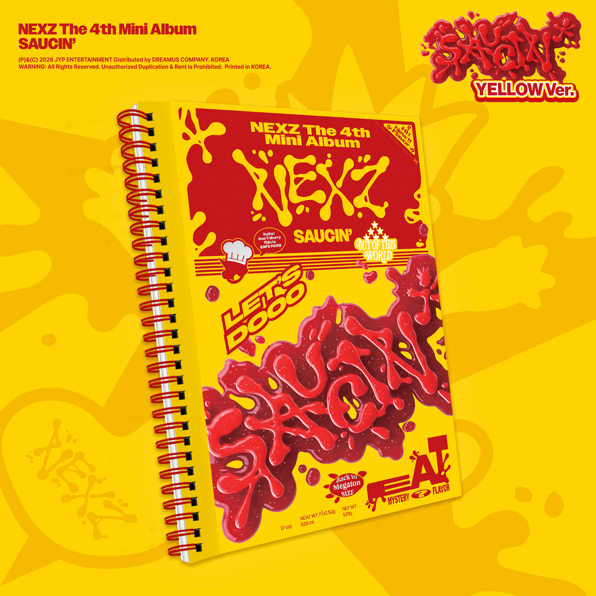 NEXZ - SAUCIN': CD - YELLOW Ver.