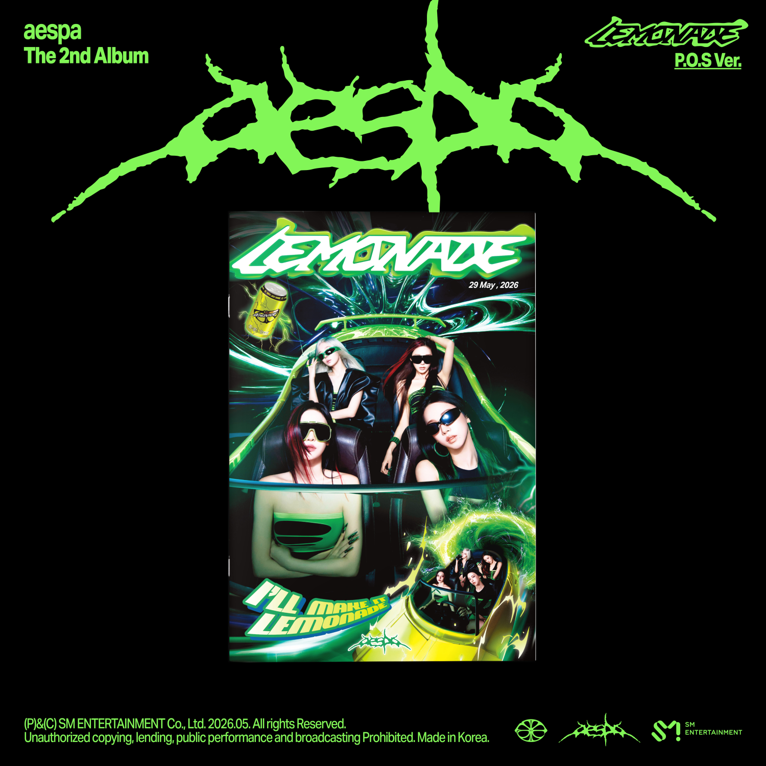 aespa - The 2nd Album 'LEMONADE' (P.O.S. Ver.)