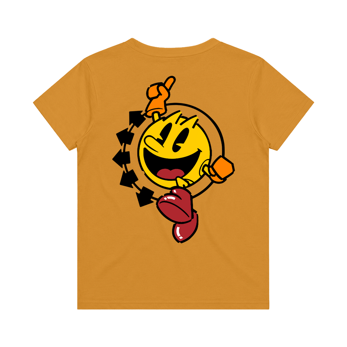 Blink 182 - PAC-MAN X BLINK 182 Youth Gold Smiley T-Shirt
