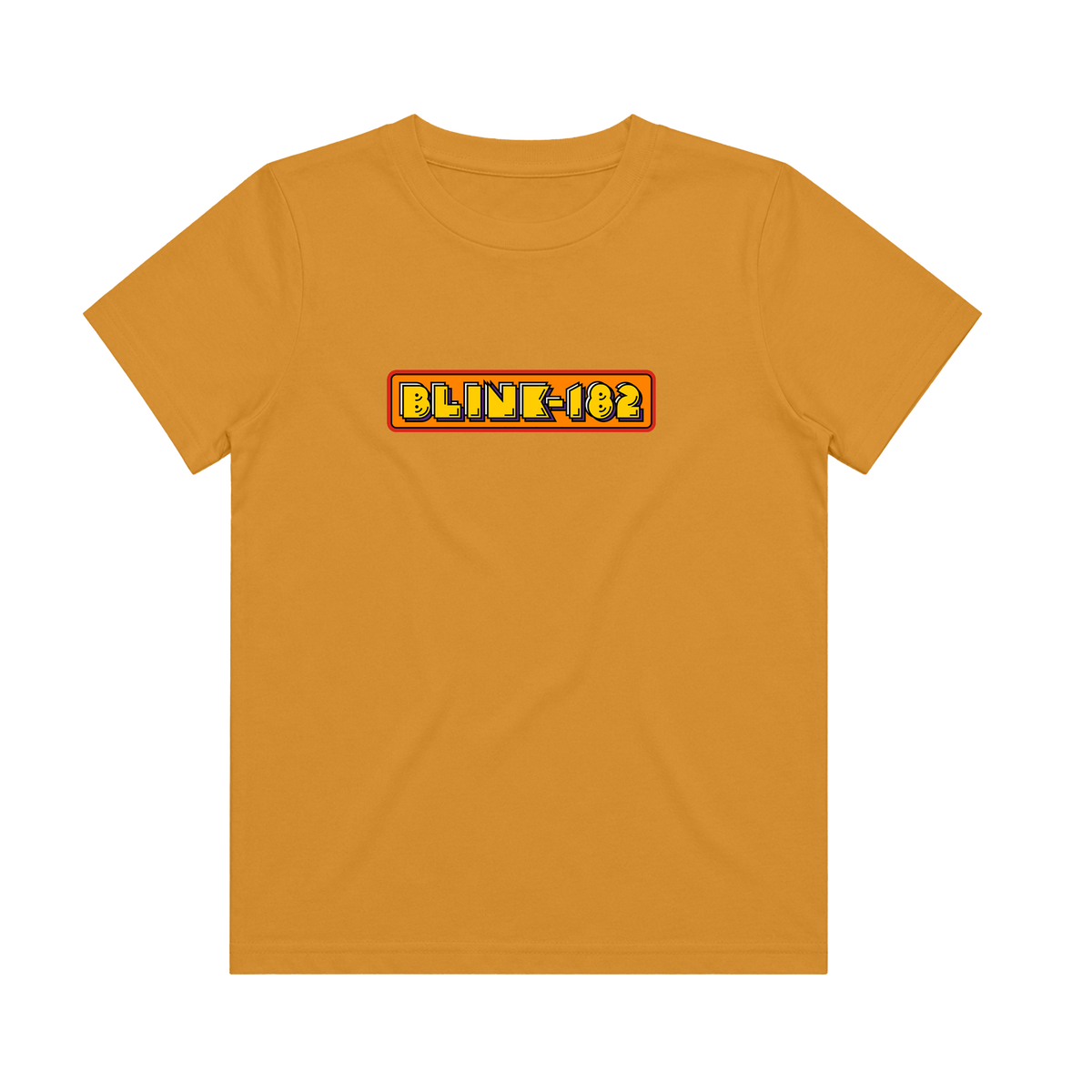 Blink 182 - PAC-MAN X BLINK 182 Youth Gold Smiley T-Shirt