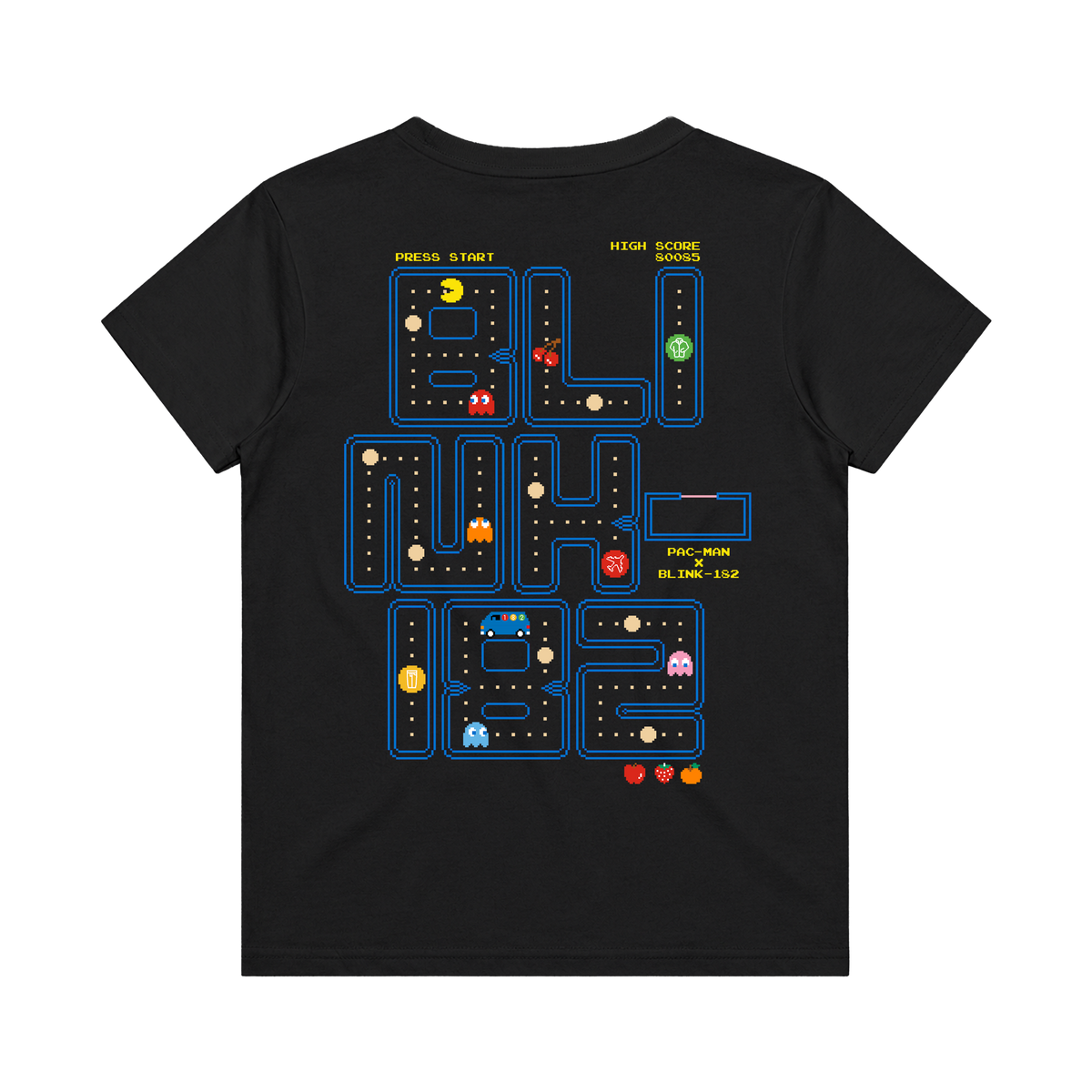 Blink 182 - PAC-MAN x BLINK-182 Youth Maze t-shirt