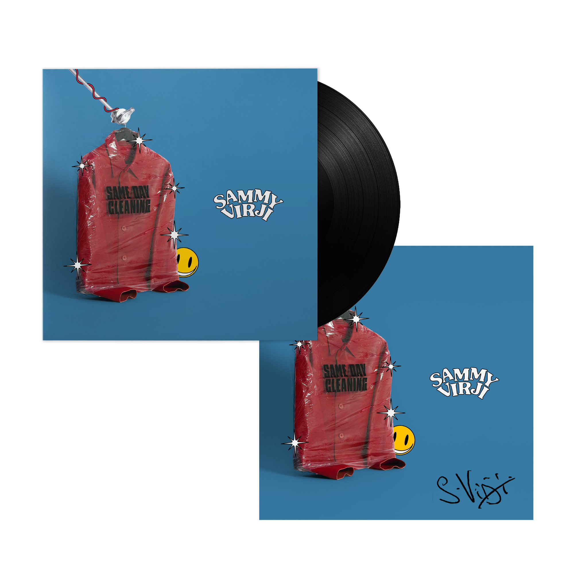 Same Day Cleaning LP + Signed Art Card