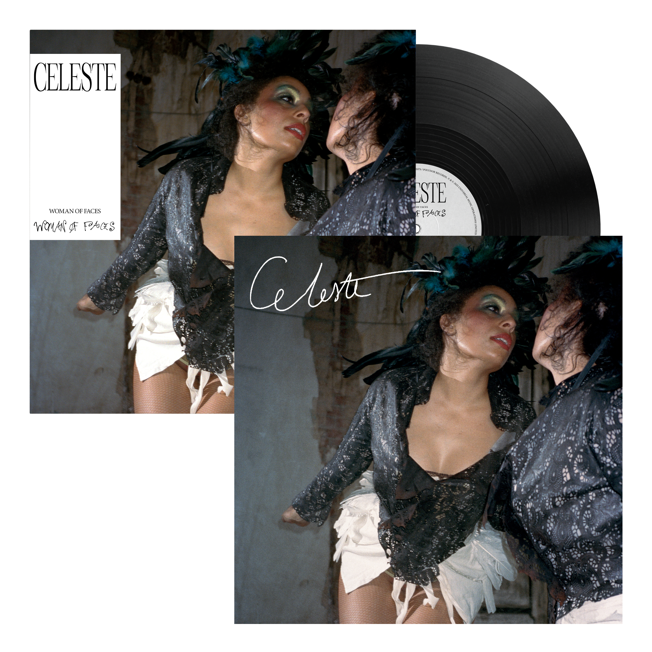 Woman Of Faces Standard Black Vinyl + Signed Print