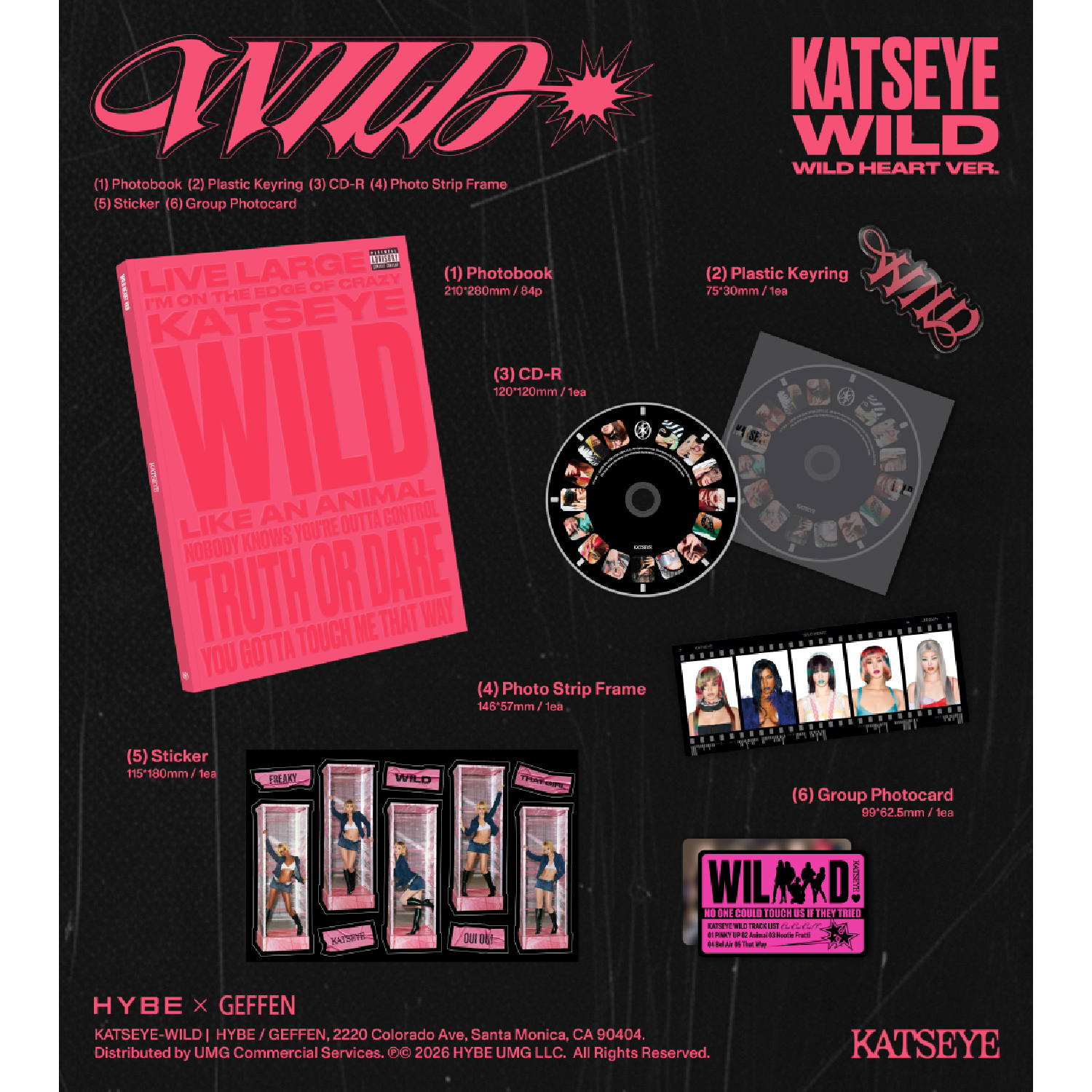 KATSEYE - WILD - Wild heart ver. CD