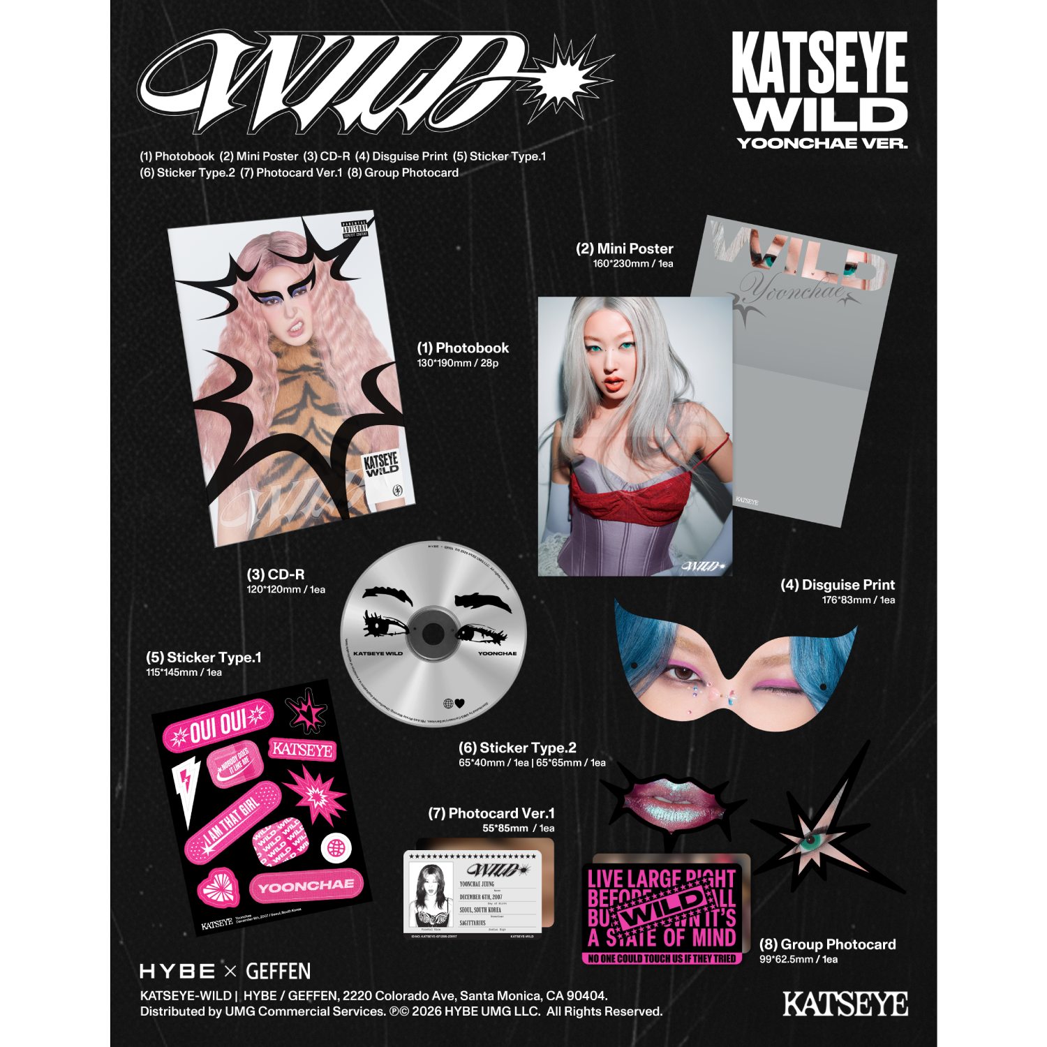 KATSEYE -  WILD (Yoonchae ver.) CD