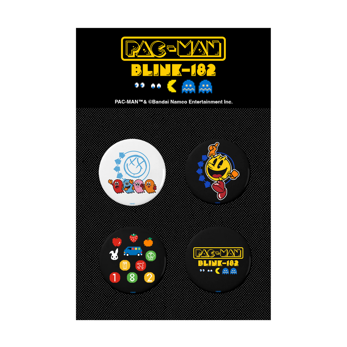 Blink 182 - PAC-MAN x BLINK-182 Button Set