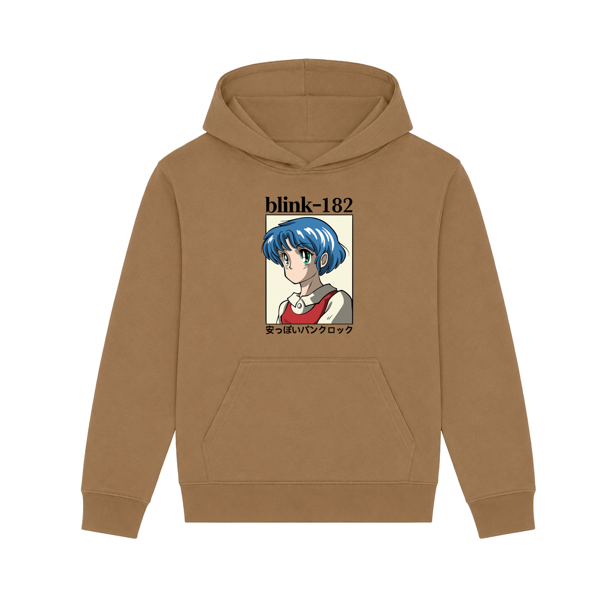 Blink 182 - Anime Cheap Punk Rock Brown Hoodie