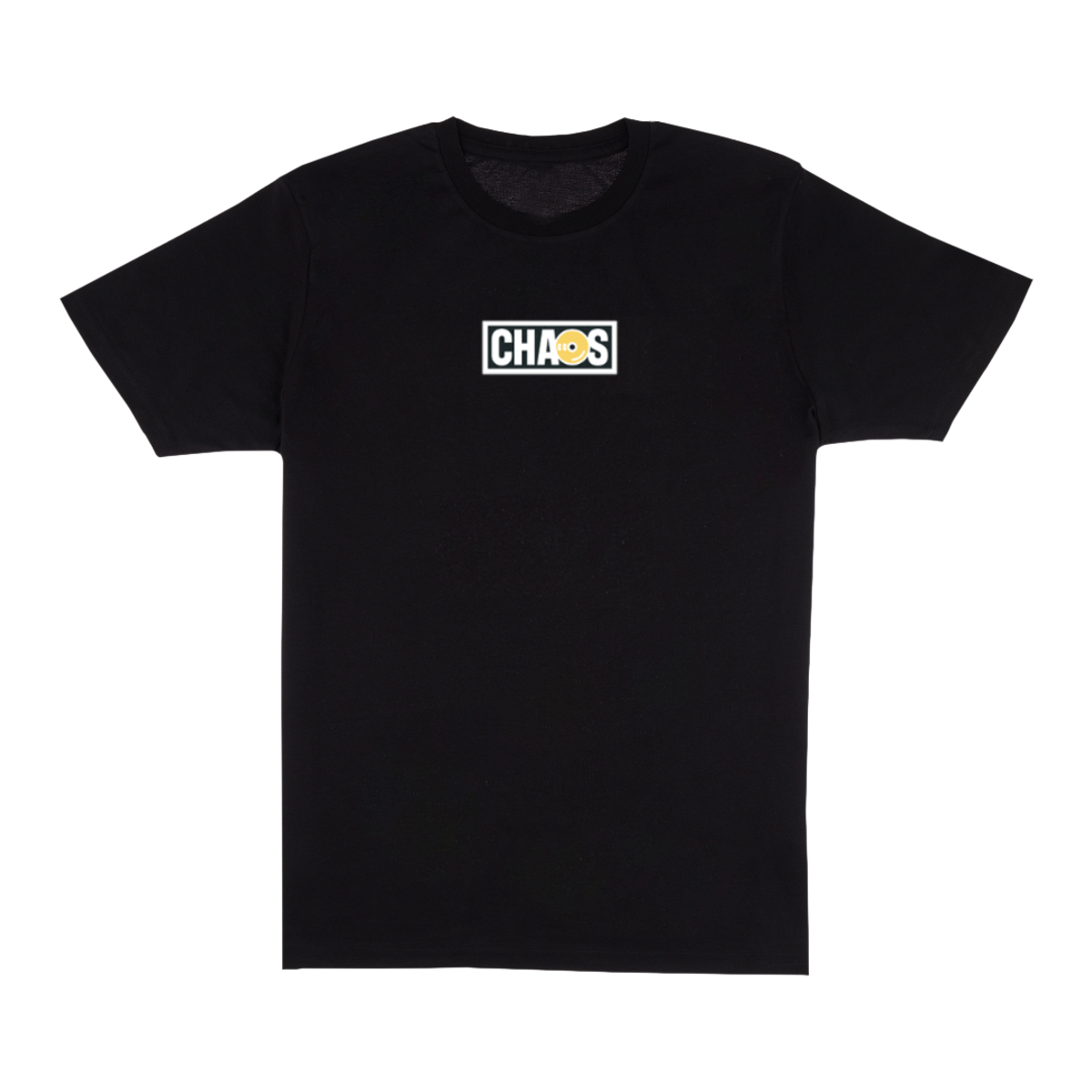 CHAOS - TEE001 - Black T-shirt With Front Print