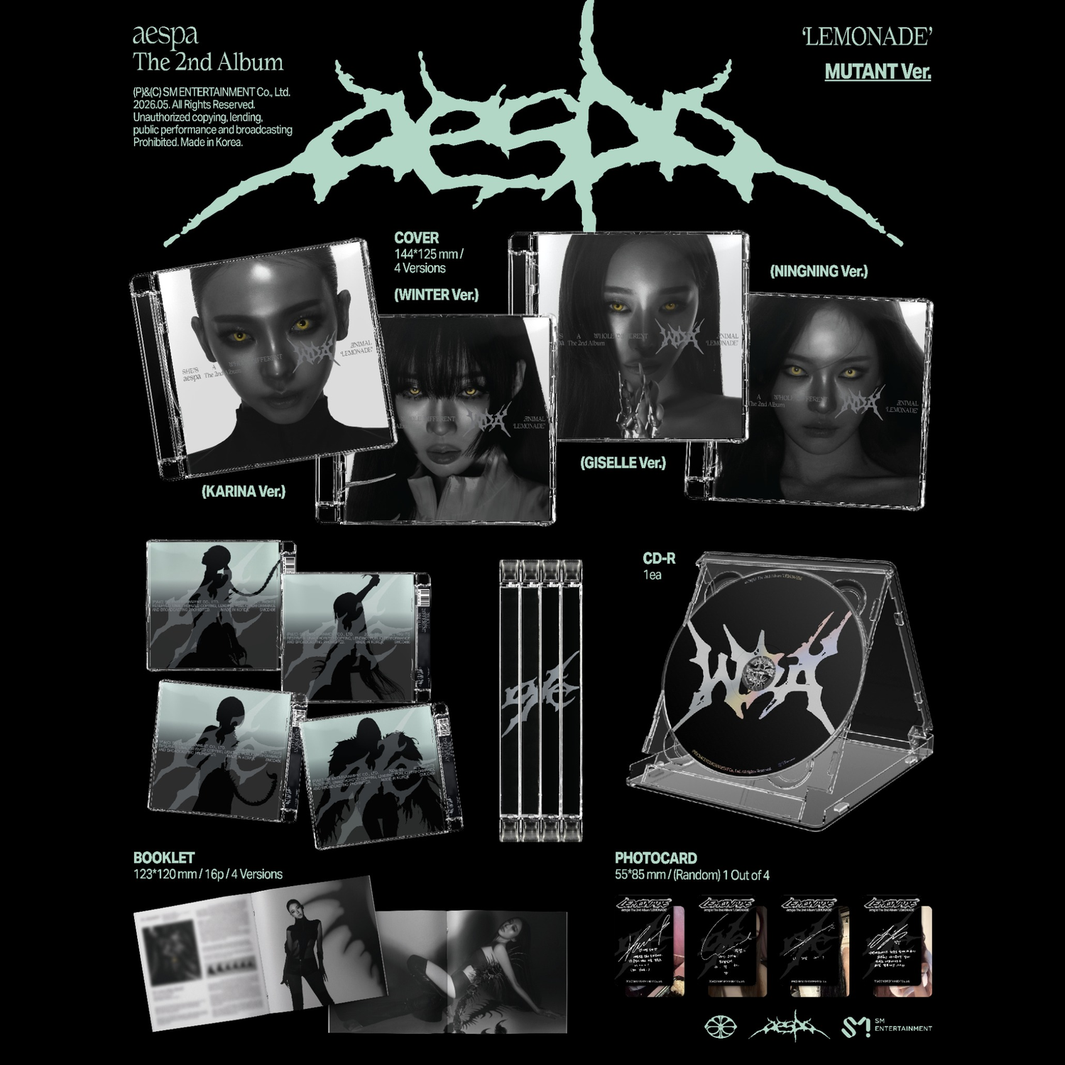 aespa - The 2nd Album 'LEMONADE' (MUTANT Ver.)