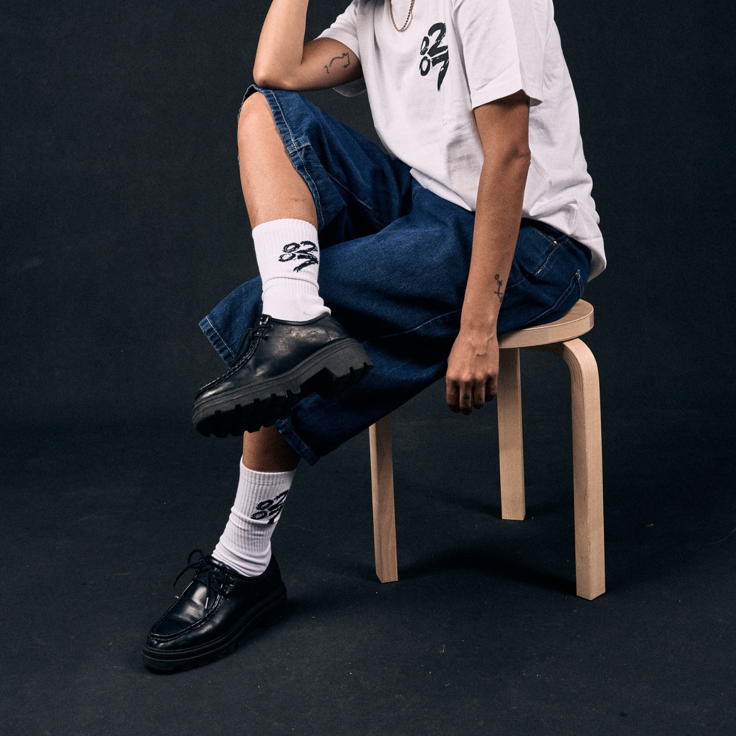 0207 Def Jam - 0207 Logo White Socks