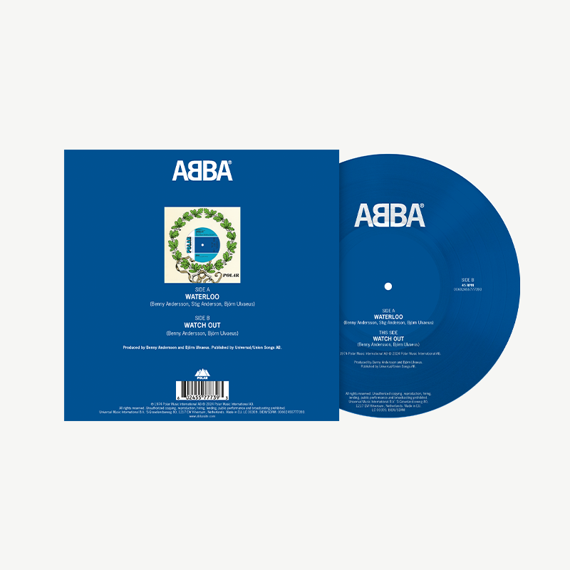 ABBA - Waterloo / Watch Out: Picture Disc Vinyl 7" Single